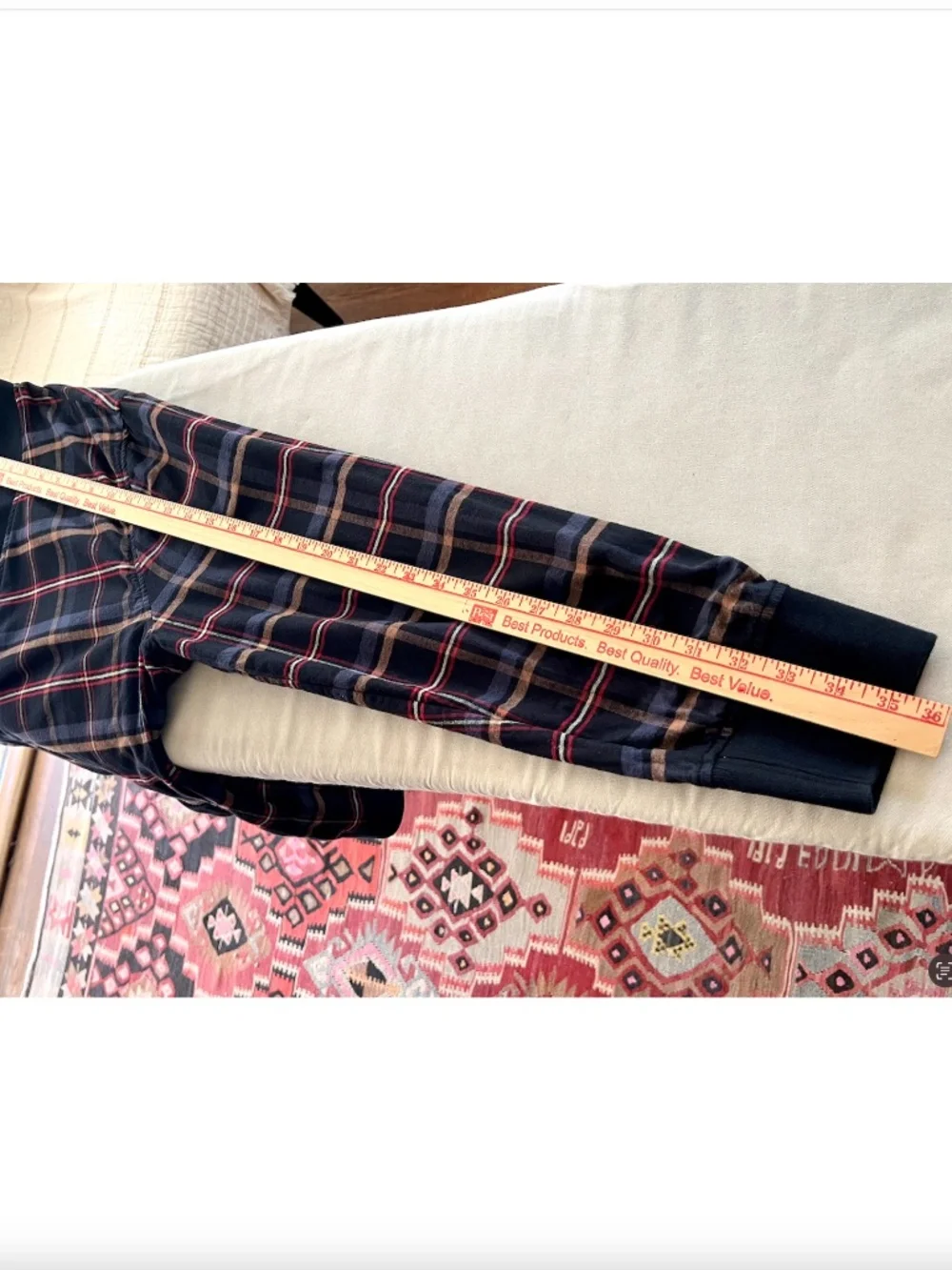 TODD SNYDER 100% Cotton  Plaid Button Up V-Neck Cardigan Jacket - XL